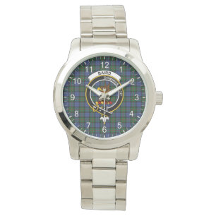 Classic Timeless Clan Baird Modern Tartan Badge Watch