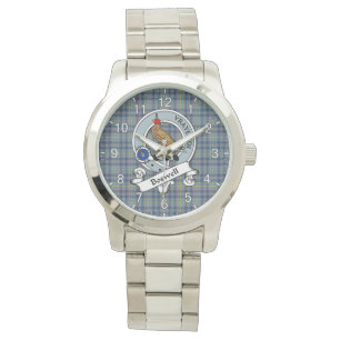 Classic Timeless Clan Boswell Badge Tartan Plaid Watch