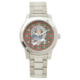 Classic Timeless Clan Boyd Badge Tartan Plaid Gift Watch