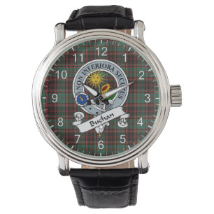 Classic Timeless Clan Buchan Ancient Badge Tartan Watch