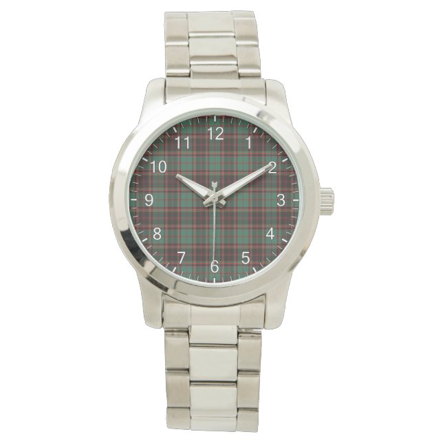 Classic Timeless Clan Buchan Ancient Tartan Plaid  Watch (Front)
