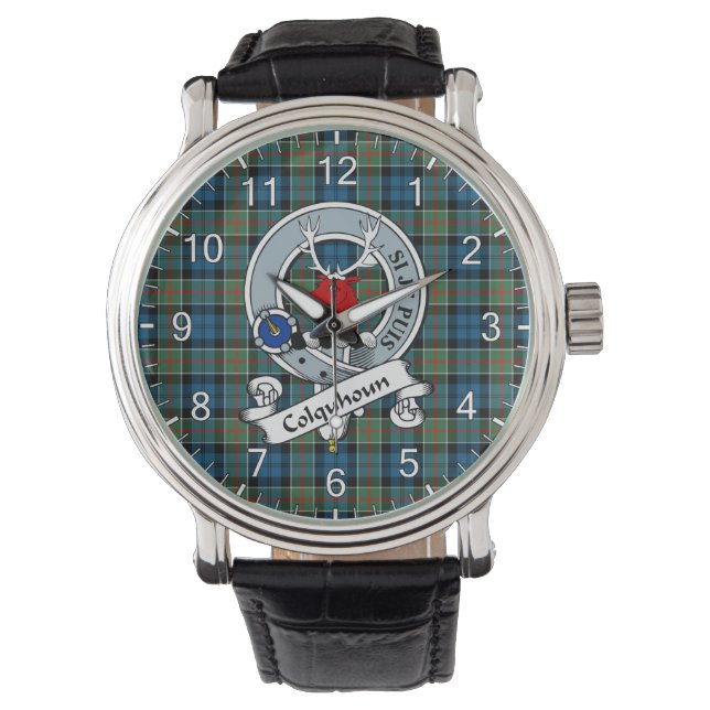 Classic Timeless Clan Colquhoun Ancient Badge Tart Watch (Front)
