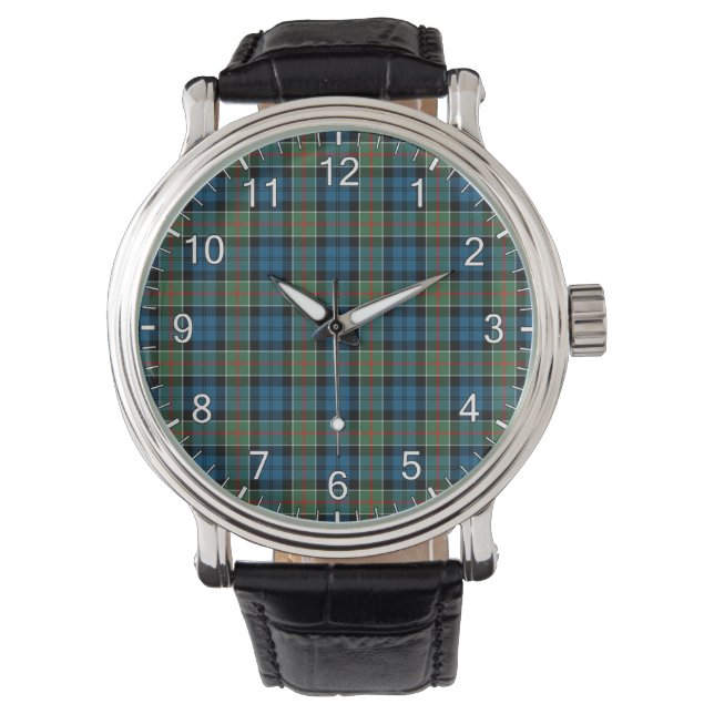 Classic Timeless Clan Colquhoun Ancient Tartan Watch (Front)