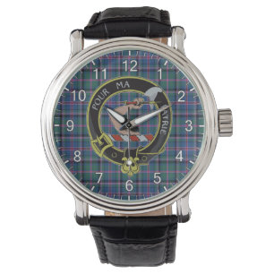 Classic Timeless Clan Cooper Tartan Badge Plaid Watch