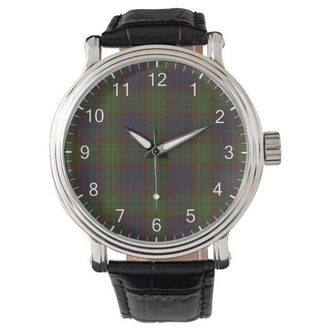 Classic Timeless Clan Cunningham Hunting Tartan Pl Watch (Front)