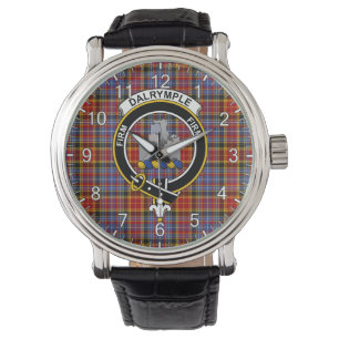 Classic Timeless Clan Dalrymple Orginal Tartan Bad Watch