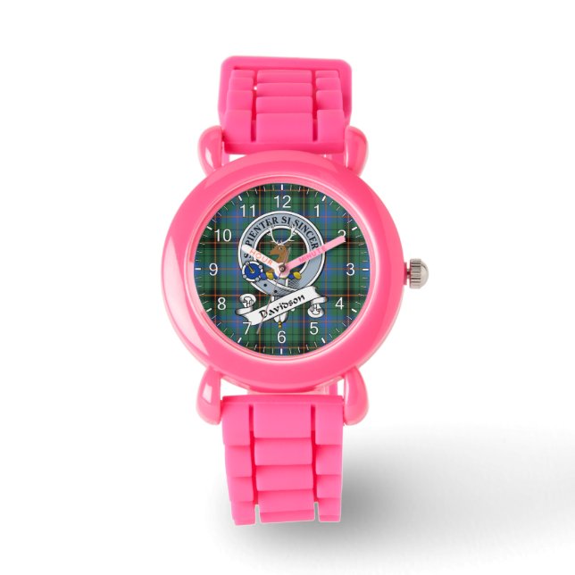 Classic Timeless Clan Davidson Ancient Badge Tarta Watch (Front)