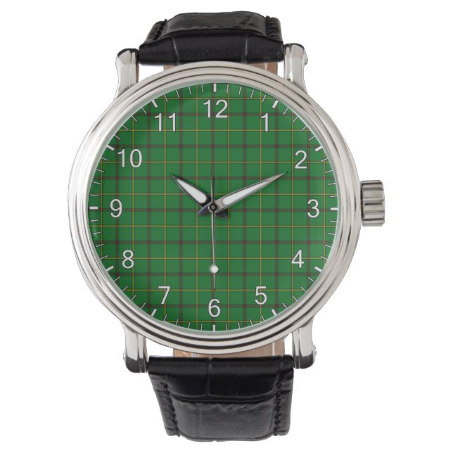 Classic Timeless Clan Don Tartan Plaid Gift Watch (Front)