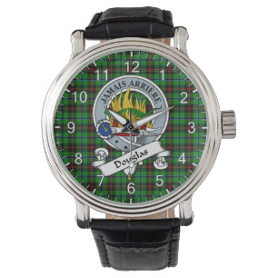 Classic Timeless Clan Douglas Hunting Badge Tartan Watch