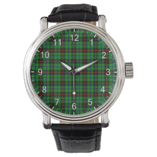 Classic Timeless Clan Douglas Hunting Tartan Plaid Watch