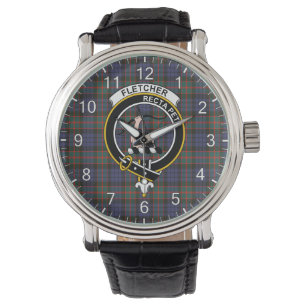 Classic Timeless Clan Fletcher Of Dunans Tartan Ba Watch