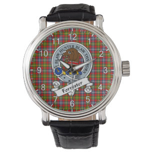 Classic Timeless Clan Forrester Badge Tartan Watch