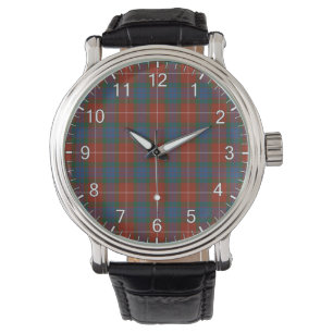 Classic Timeless Clan Fraser Ancient Tartan Plaid  Watch