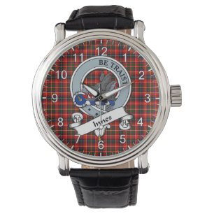 Classic Timeless Clan Innes Badge Tartan Watch