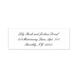 Classic Timeless Wedding Self-inking Stamp