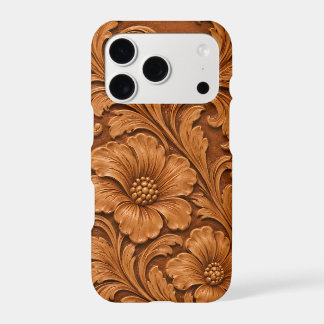 Classic Tooled Floral Leather iPhone Case