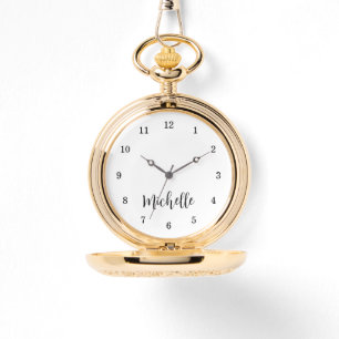 Classic Traditional Elegant Script Typography Watch