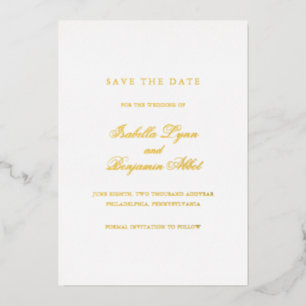 Classic Traditional Elegant Wedding Save the Date