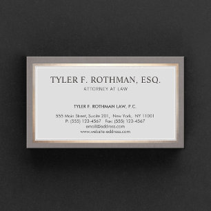 Classic Traditional Lawyer Business Card