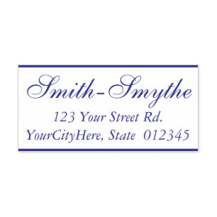 Classic, Traditional Name + Address Self-inking Stamp