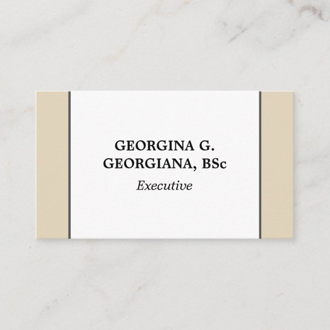 Classic & Traditional Professional Business Card (Front)