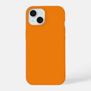 Classic Traditional Pumpkin Orange Solid Colour iPhone 15 Case