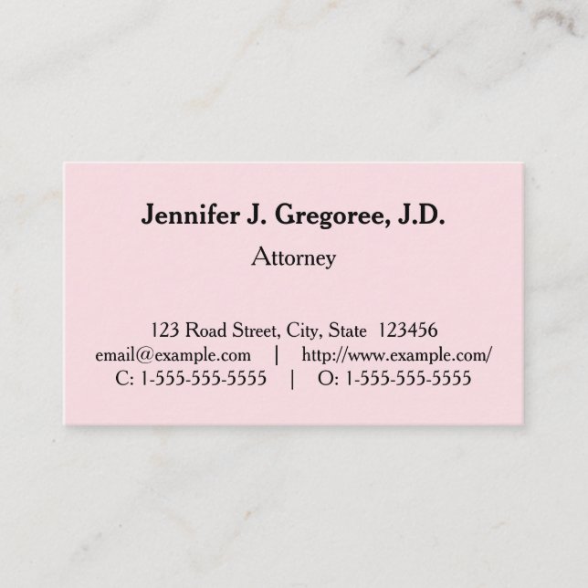 Classic, Traditional & Vintage Business Card (Front)