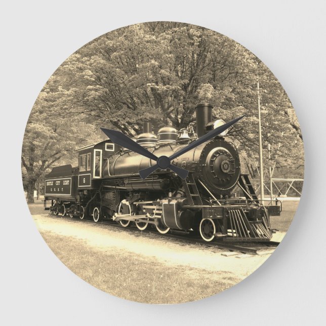 Classic Train Large Clock (Front)
