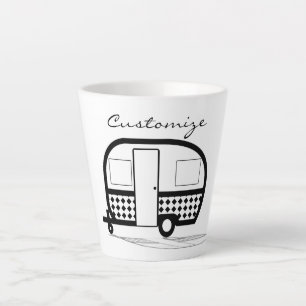 Classic Travel Trailer Caravan Thunder_Cove Latte Mug