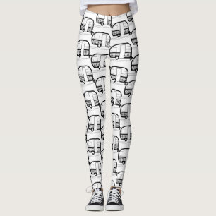 Classic Travel Trailer Caravan Thunder_Cove Leggings