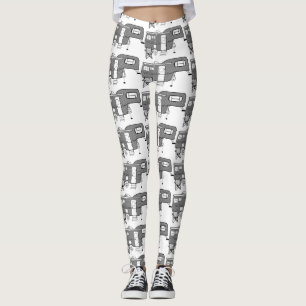 Classic Travel Trailer Caravan Thunder_Cove Leggings