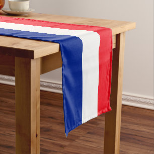 Classic Tricolor French-Themed (90") Medium Table Runner