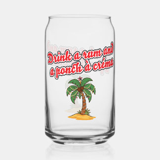 Classic Trini Christmas Beverage Glass