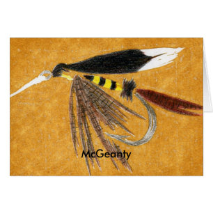 Classic Trout Fly  Card