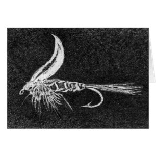 Classic Trout Fly  Card "Gold Ribbed Hare's Ear"