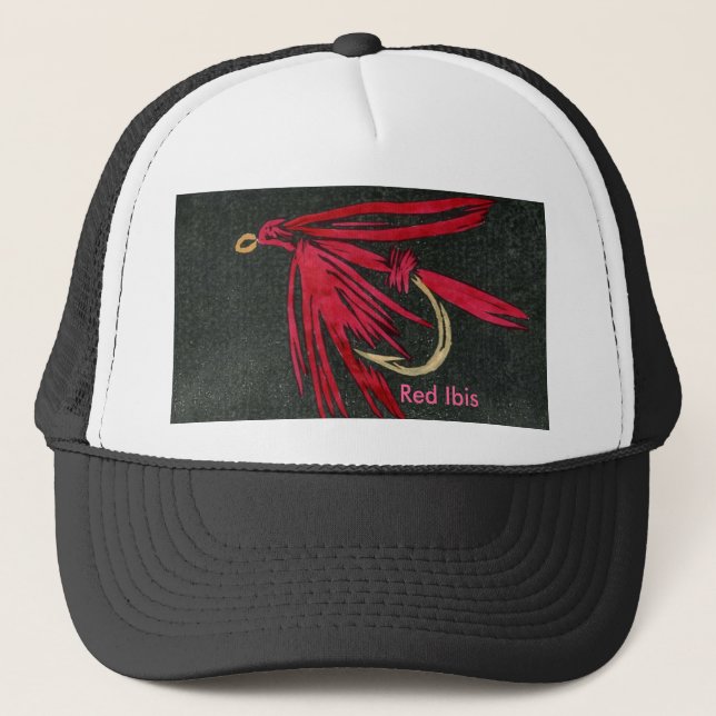 Classic Trout Fly Hat "Red Ibis" (Front)