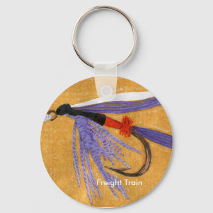 Classic Trout Fly Keychain "Freight Train Wet Fly"