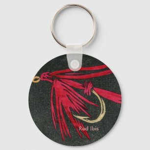 Classic Trout Fly Keychain "Red Ibis" Wet Fly