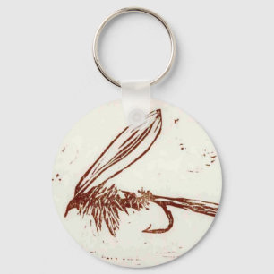 Classic Trout Fly Keychain Wet Fly