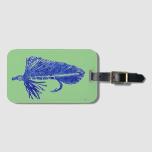 Classic Trout Fly Matuka streamer Luggage Tag