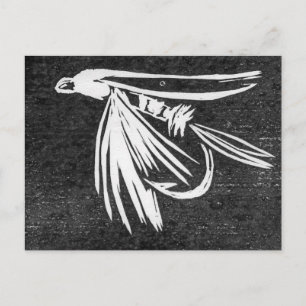 Classic Trout Fly Postcard