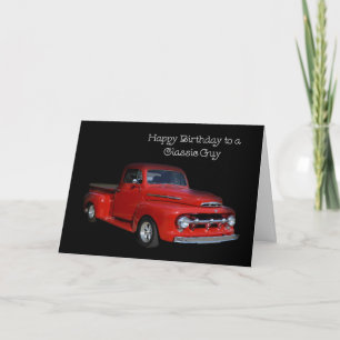 Classic Truck Dad Birthday Card