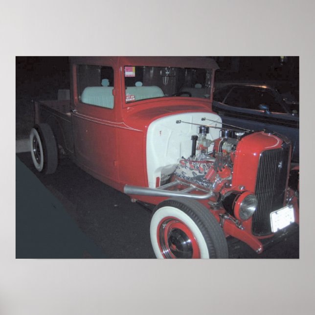 Classic Truck & Engine Poster (Front)