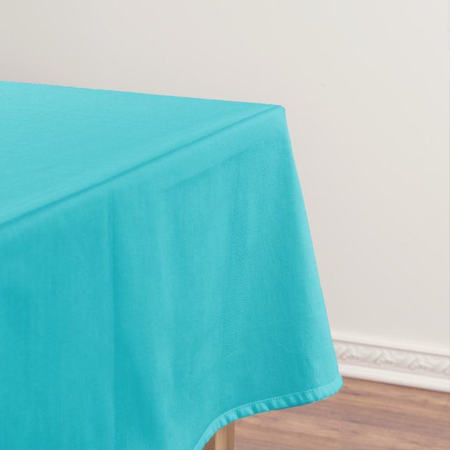 Classic Turquoise Blue Tablecloth (In Situ)