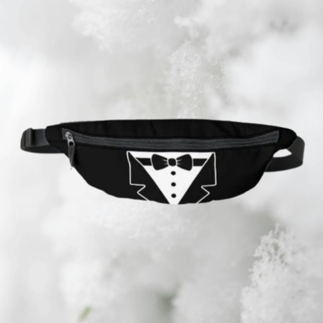 Classic Tuxedo Style Fanny Pack – Black & White (Creator Uploaded)