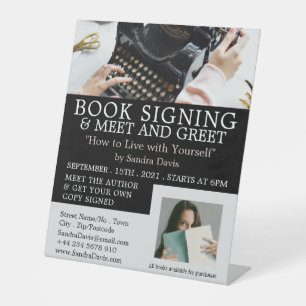 Classic Typewriter, Writers Book Signing Advert Pedestal Sign