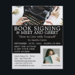 Classic Typewriter, Writers Book Signing Flyer<br><div class="desc">Classic Typewriter,  Writers Book Signing Advertising Flyers By The Business Card Store.</div>