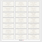 Classic Typography | Beige Guest Address Labels