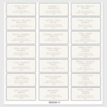 Classic Typography | Beige Guest Address Labels<br><div class="desc">These classic typography | beige guest address labels are perfect for your simple beige and brown minimal modern boho wedding. The design features formal shabby chic typography. The look will go well with any wedding season: spring, summer, fall, or winter! Please feel free to reach out with any questions regarding...</div>