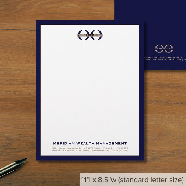 Classic Typography Business Logo Custom Letterhead (Creator Uploaded)